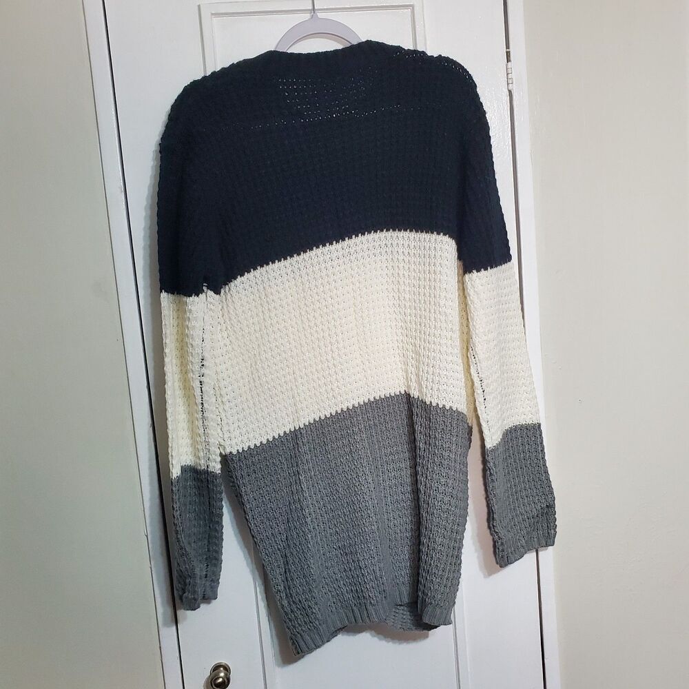 Color Block Pullover Sweater Casual Long Sleeve Crew Neck Size 1X-2X. SKU# A-134 - Picture 9 of 16